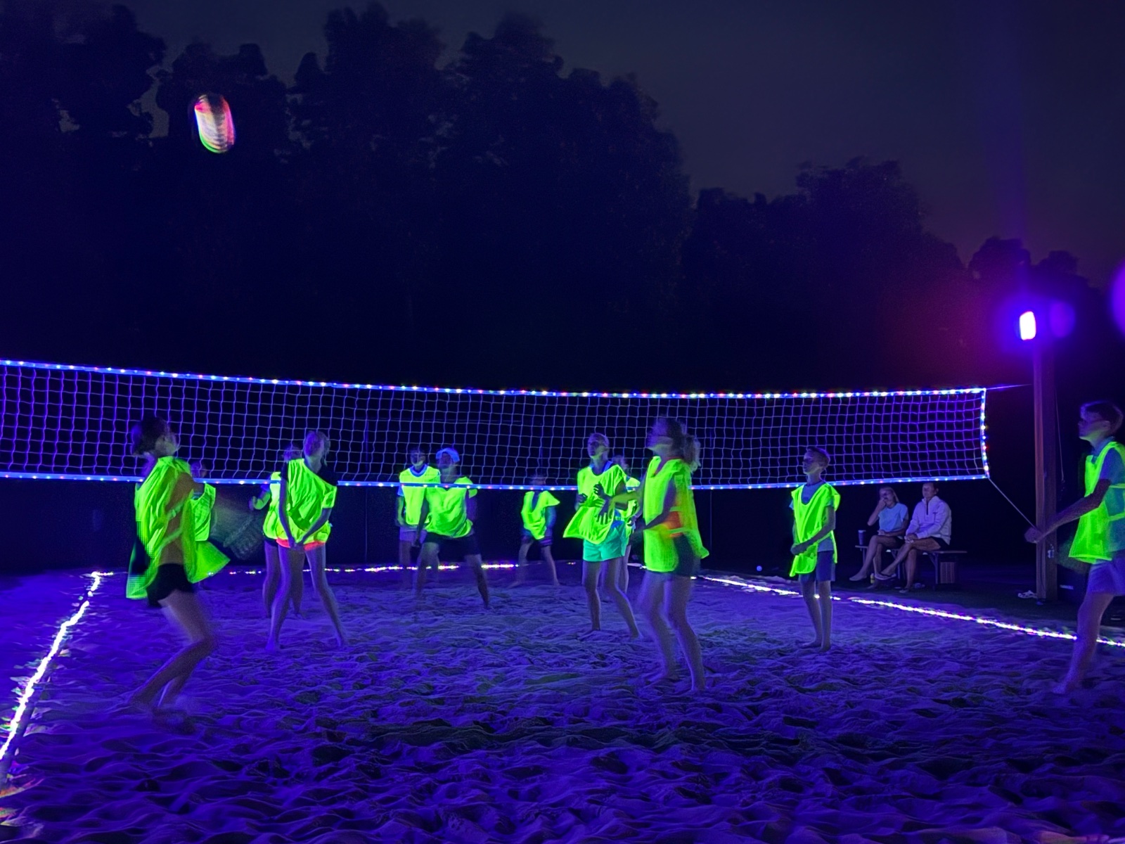 Glow volleyball