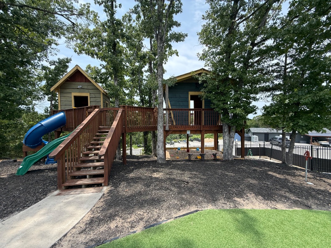 Treehouses and sandbox